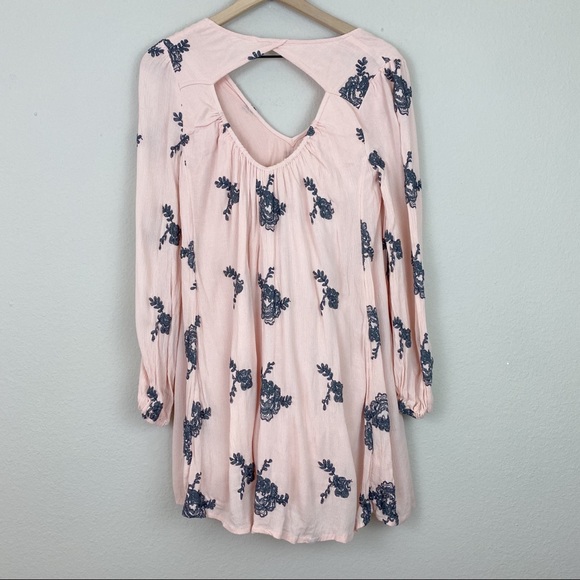 Free People Pink Gauze Emma Swing Dress - Picture 13 of 16